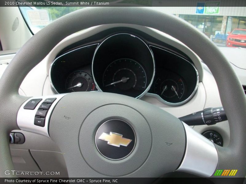 Summit White / Titanium 2010 Chevrolet Malibu LS Sedan