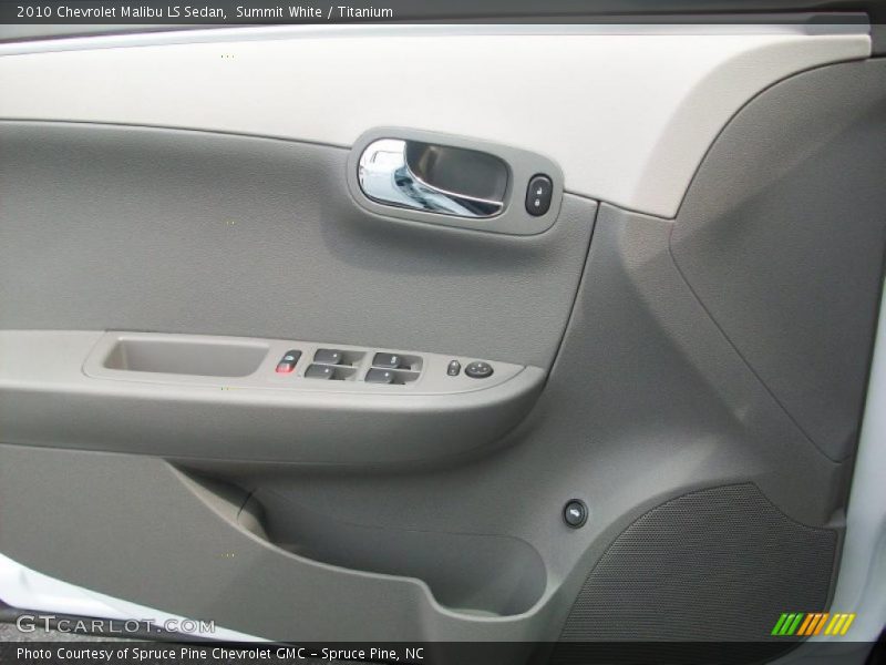 Summit White / Titanium 2010 Chevrolet Malibu LS Sedan
