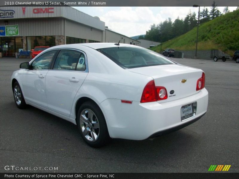 Summit White / Titanium 2010 Chevrolet Malibu LS Sedan