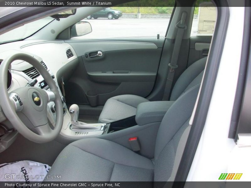 Summit White / Titanium 2010 Chevrolet Malibu LS Sedan