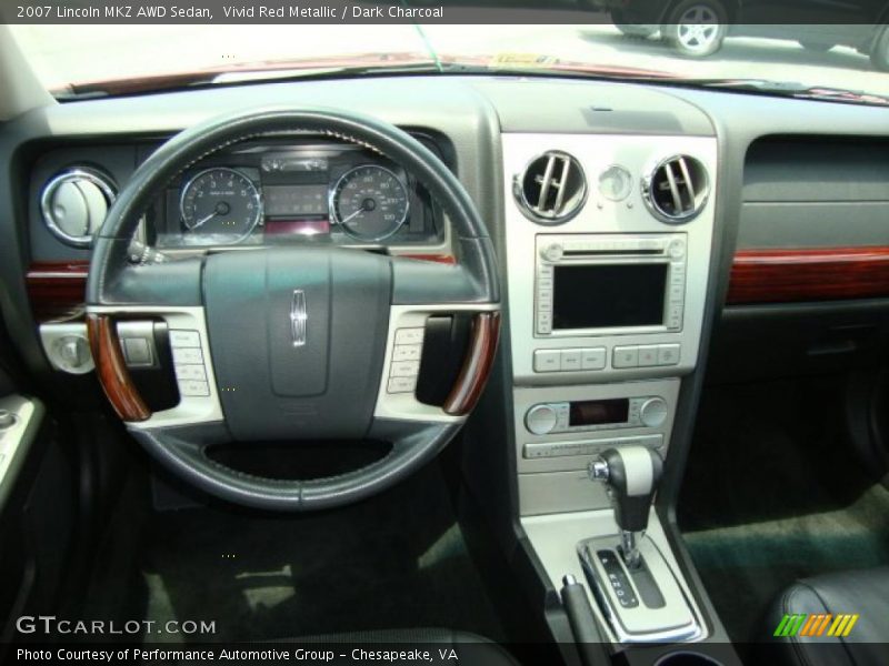 Vivid Red Metallic / Dark Charcoal 2007 Lincoln MKZ AWD Sedan