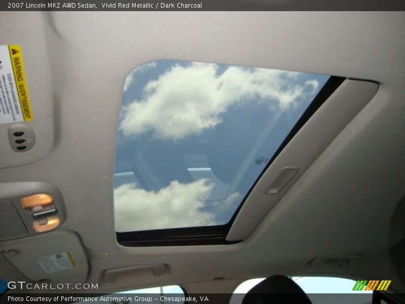Vivid Red Metallic / Dark Charcoal 2007 Lincoln MKZ AWD Sedan