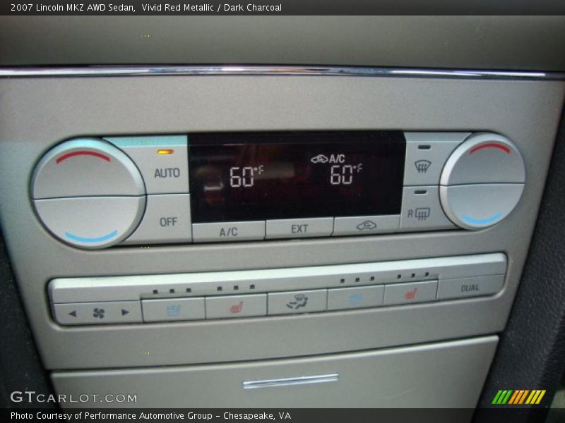 Vivid Red Metallic / Dark Charcoal 2007 Lincoln MKZ AWD Sedan