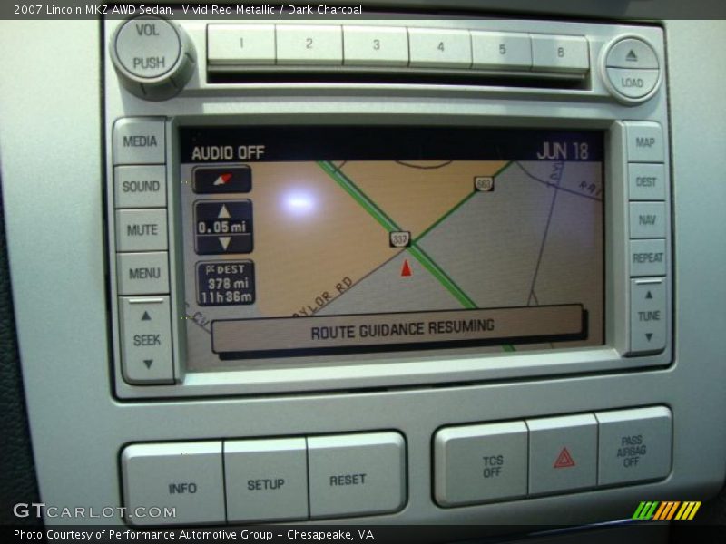 Vivid Red Metallic / Dark Charcoal 2007 Lincoln MKZ AWD Sedan