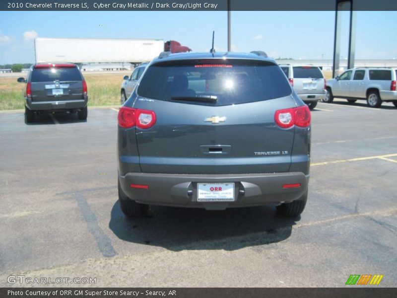 Cyber Gray Metallic / Dark Gray/Light Gray 2010 Chevrolet Traverse LS