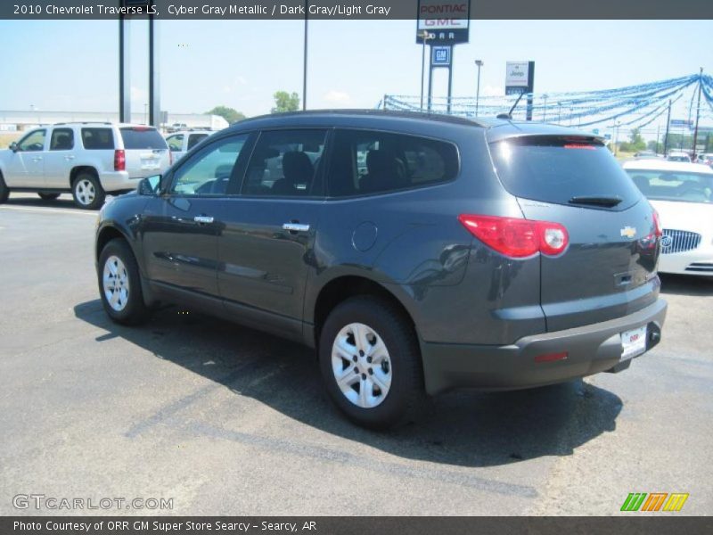 Cyber Gray Metallic / Dark Gray/Light Gray 2010 Chevrolet Traverse LS
