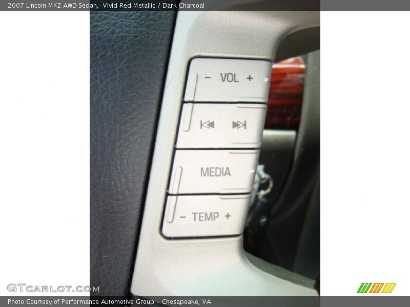 Vivid Red Metallic / Dark Charcoal 2007 Lincoln MKZ AWD Sedan