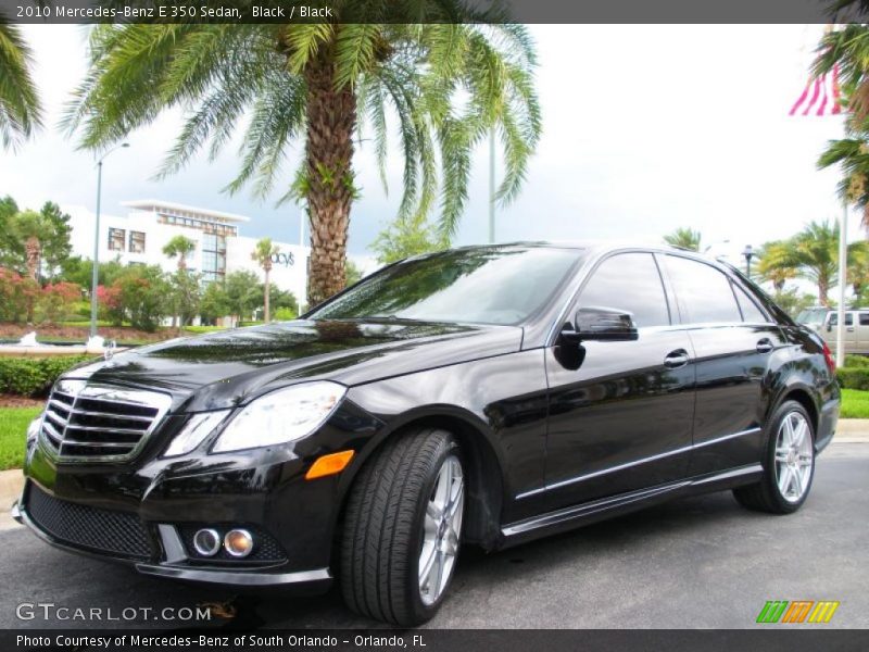 Black / Black 2010 Mercedes-Benz E 350 Sedan