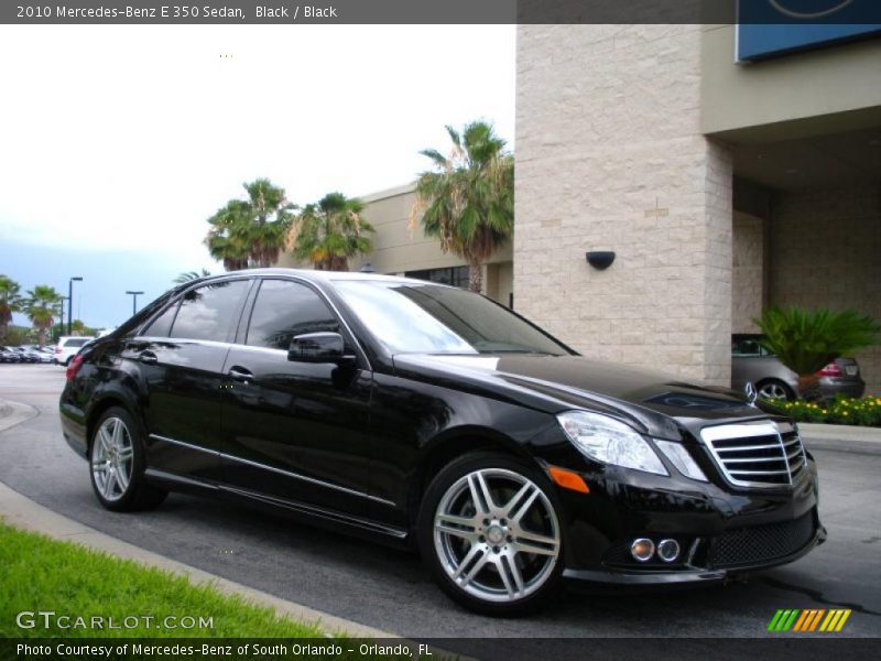 Black / Black 2010 Mercedes-Benz E 350 Sedan