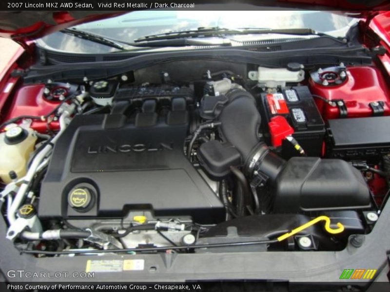 Vivid Red Metallic / Dark Charcoal 2007 Lincoln MKZ AWD Sedan