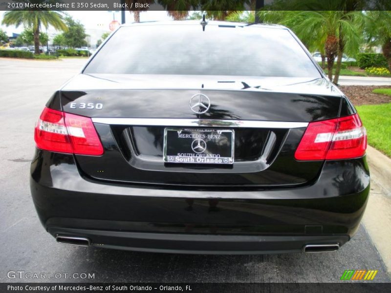 Black / Black 2010 Mercedes-Benz E 350 Sedan