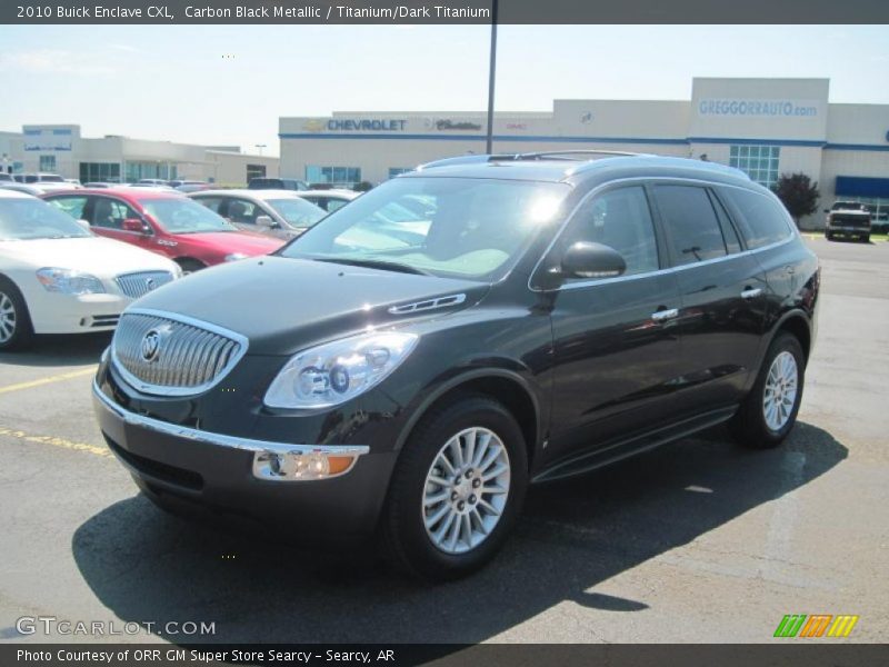 Carbon Black Metallic / Titanium/Dark Titanium 2010 Buick Enclave CXL