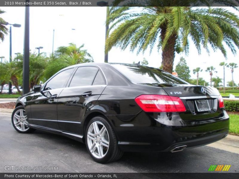 Black / Black 2010 Mercedes-Benz E 350 Sedan