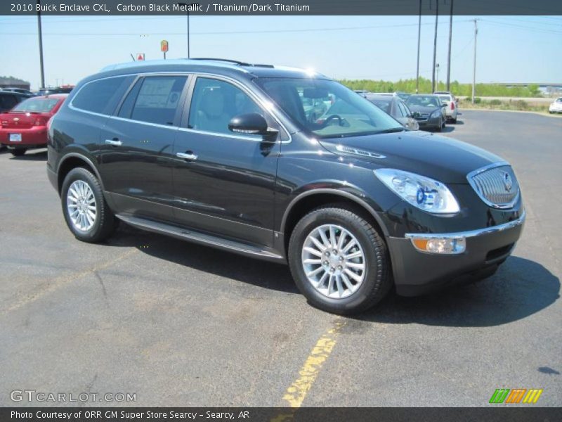 Carbon Black Metallic / Titanium/Dark Titanium 2010 Buick Enclave CXL