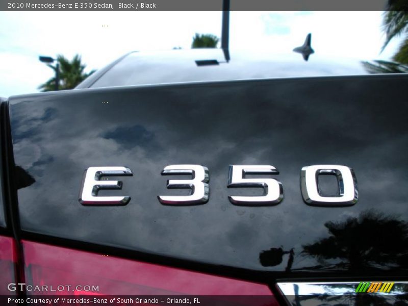 Black / Black 2010 Mercedes-Benz E 350 Sedan