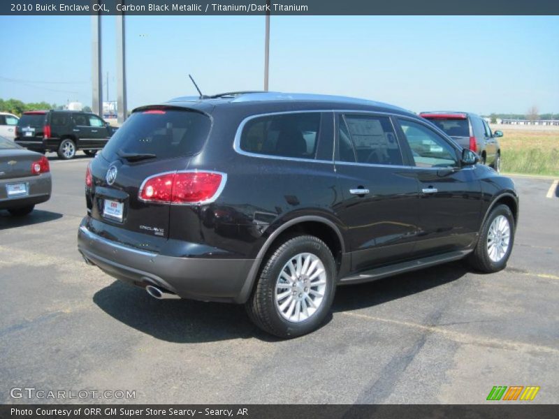 Carbon Black Metallic / Titanium/Dark Titanium 2010 Buick Enclave CXL