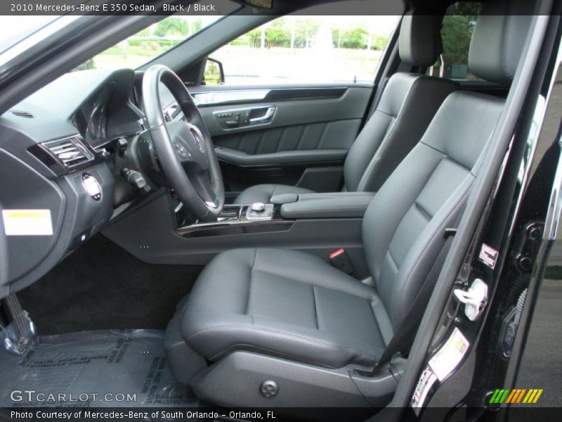 Black / Black 2010 Mercedes-Benz E 350 Sedan