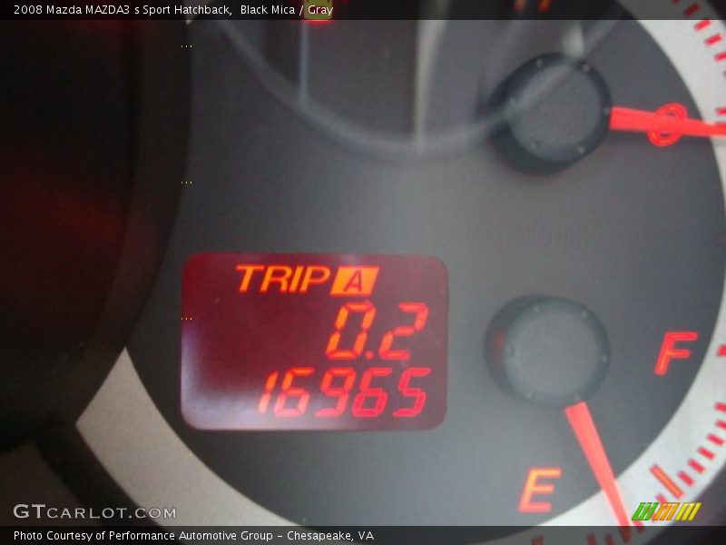 Black Mica / Gray 2008 Mazda MAZDA3 s Sport Hatchback