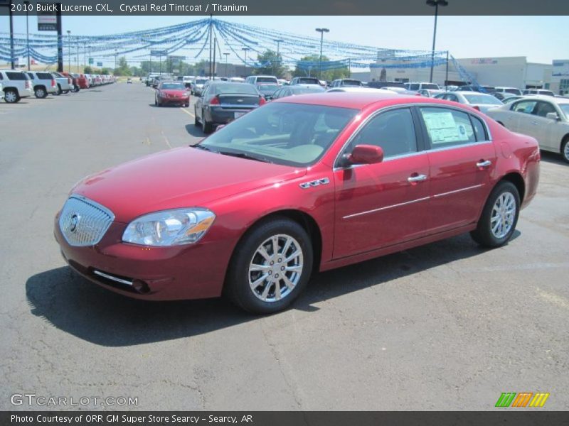 Crystal Red Tintcoat / Titanium 2010 Buick Lucerne CXL