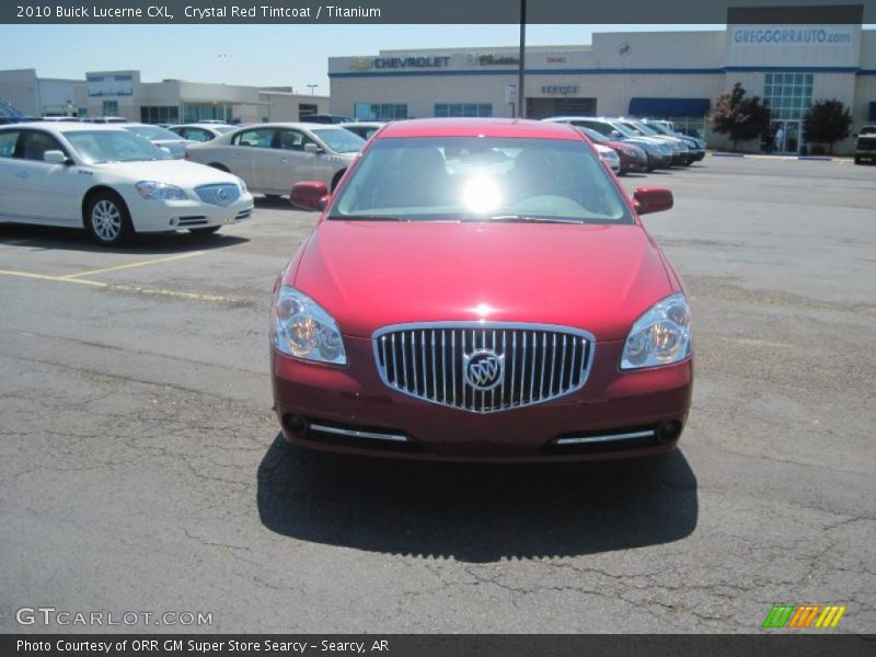 Crystal Red Tintcoat / Titanium 2010 Buick Lucerne CXL