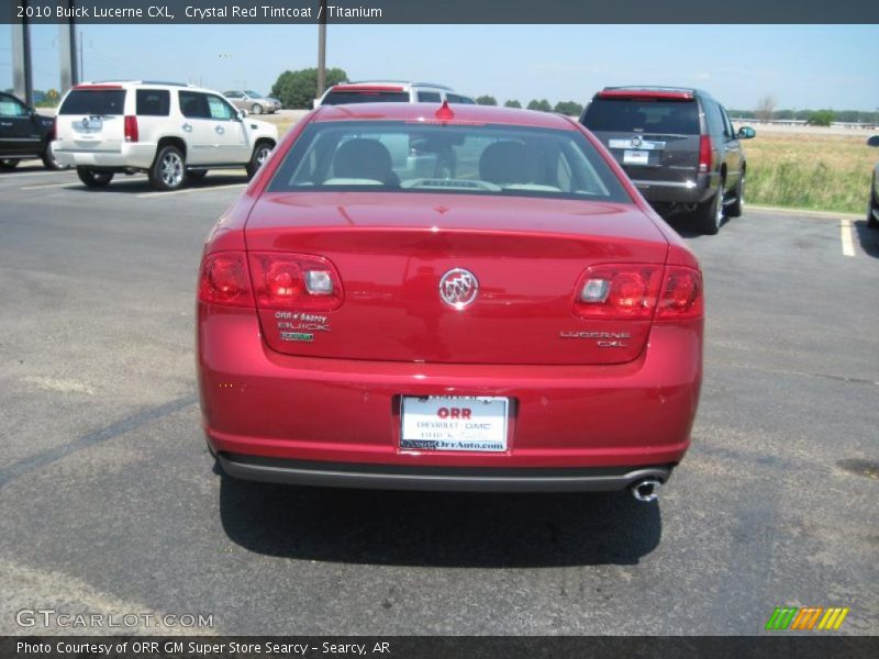 Crystal Red Tintcoat / Titanium 2010 Buick Lucerne CXL