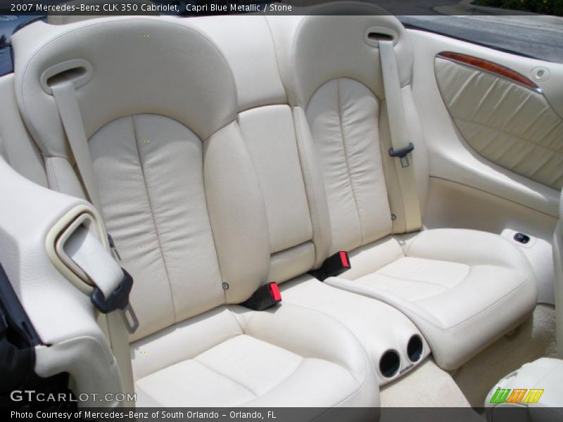 Capri Blue Metallic / Stone 2007 Mercedes-Benz CLK 350 Cabriolet