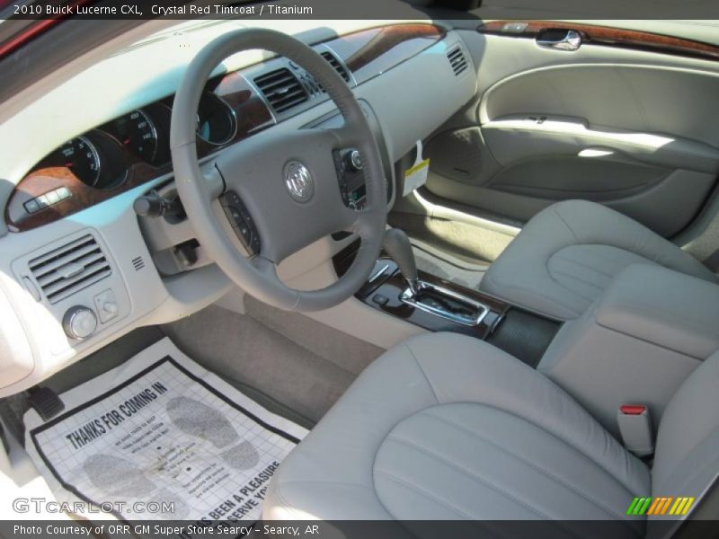 Crystal Red Tintcoat / Titanium 2010 Buick Lucerne CXL