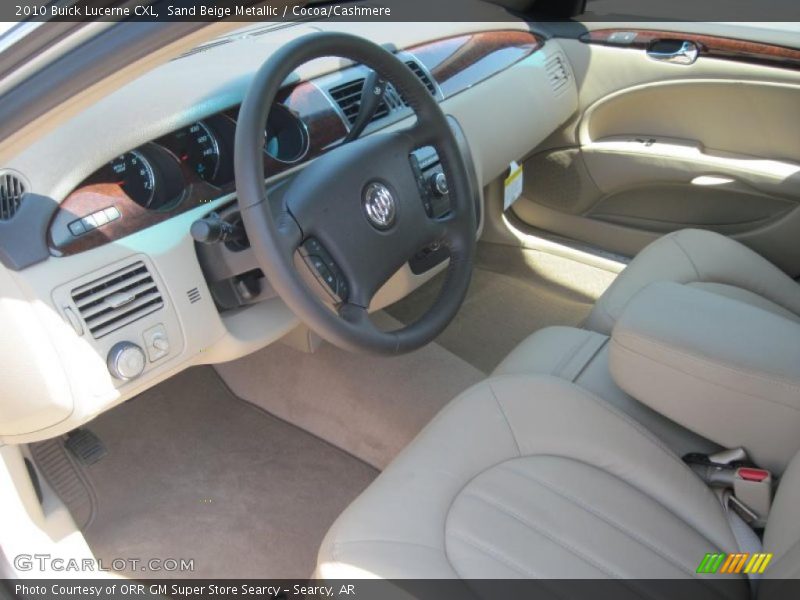 Sand Beige Metallic / Cocoa/Cashmere 2010 Buick Lucerne CXL