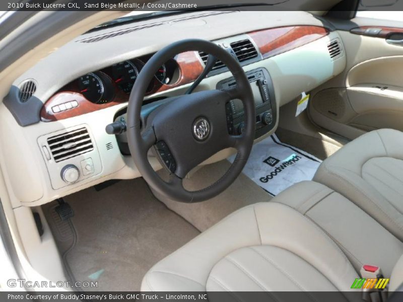 Sand Beige Metallic / Cocoa/Cashmere 2010 Buick Lucerne CXL