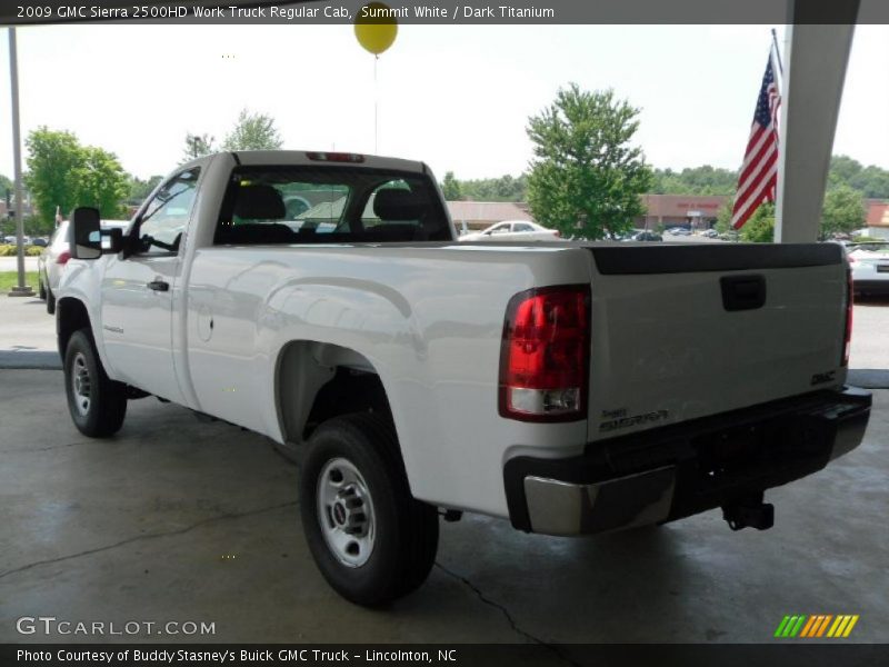 Summit White / Dark Titanium 2009 GMC Sierra 2500HD Work Truck Regular Cab