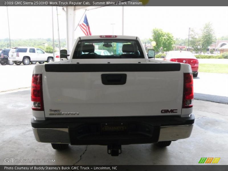 Summit White / Dark Titanium 2009 GMC Sierra 2500HD Work Truck Regular Cab