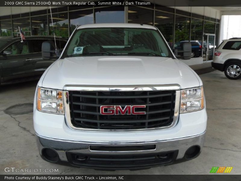 Summit White / Dark Titanium 2009 GMC Sierra 2500HD Work Truck Regular Cab