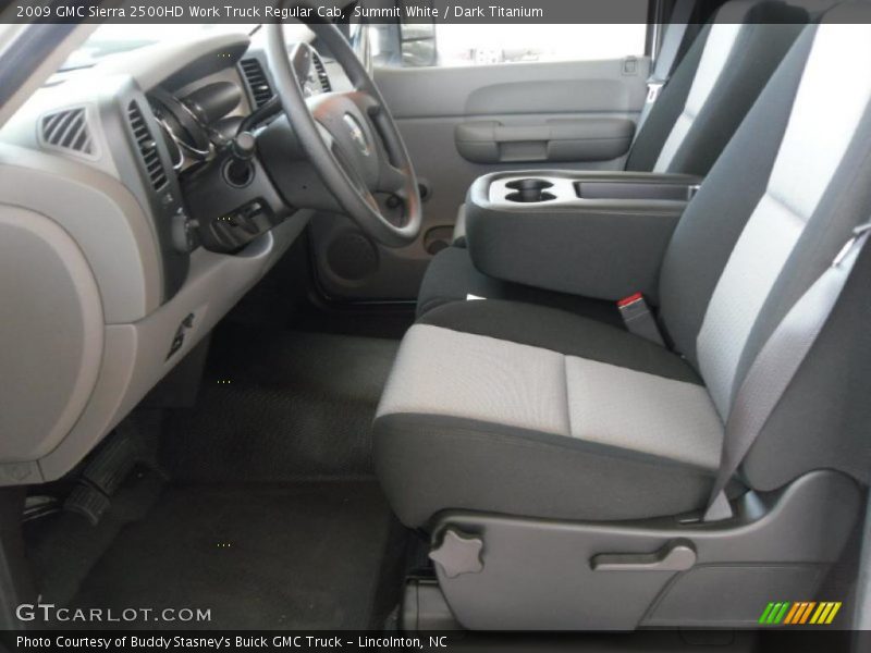 Summit White / Dark Titanium 2009 GMC Sierra 2500HD Work Truck Regular Cab