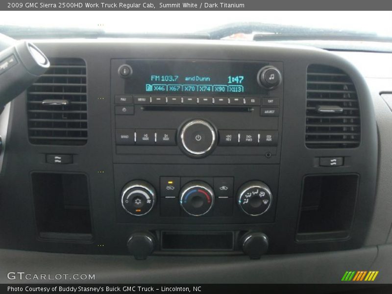 Summit White / Dark Titanium 2009 GMC Sierra 2500HD Work Truck Regular Cab