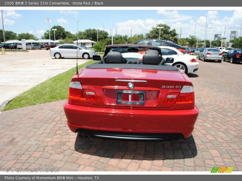 Imola Red / Black 2005 BMW 3 Series 330i Convertible