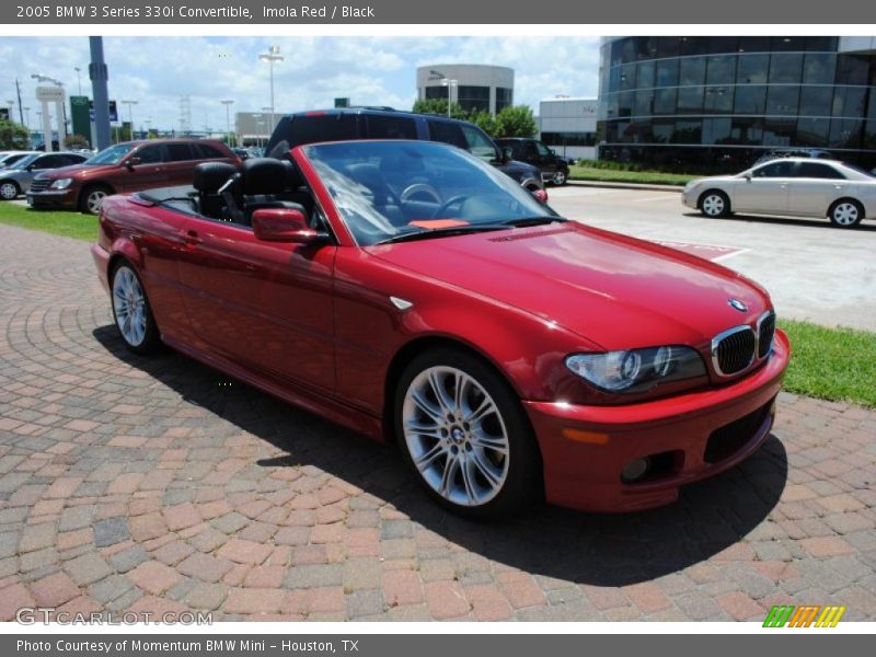 Imola Red / Black 2005 BMW 3 Series 330i Convertible