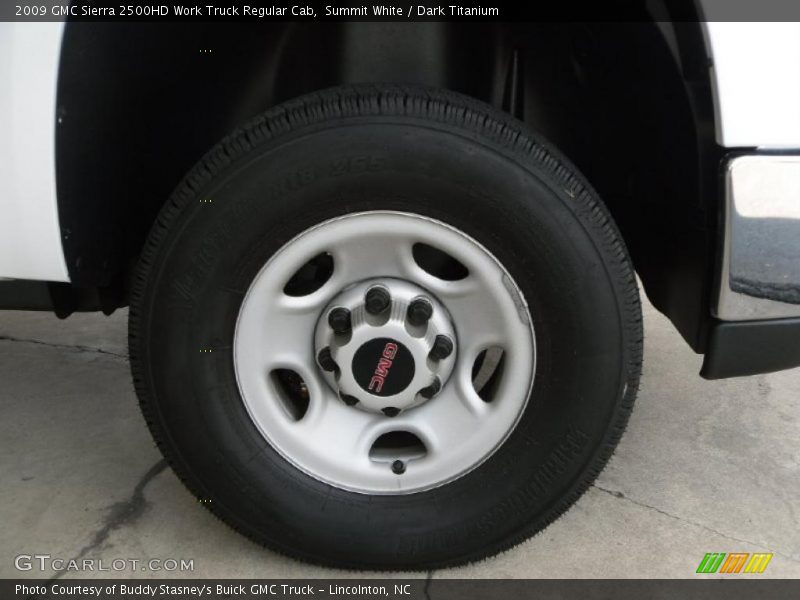 Summit White / Dark Titanium 2009 GMC Sierra 2500HD Work Truck Regular Cab