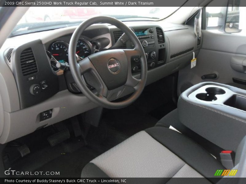 Summit White / Dark Titanium 2009 GMC Sierra 2500HD Work Truck Regular Cab