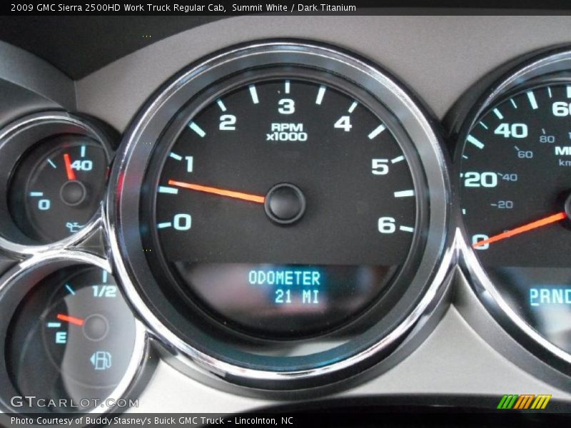 Summit White / Dark Titanium 2009 GMC Sierra 2500HD Work Truck Regular Cab