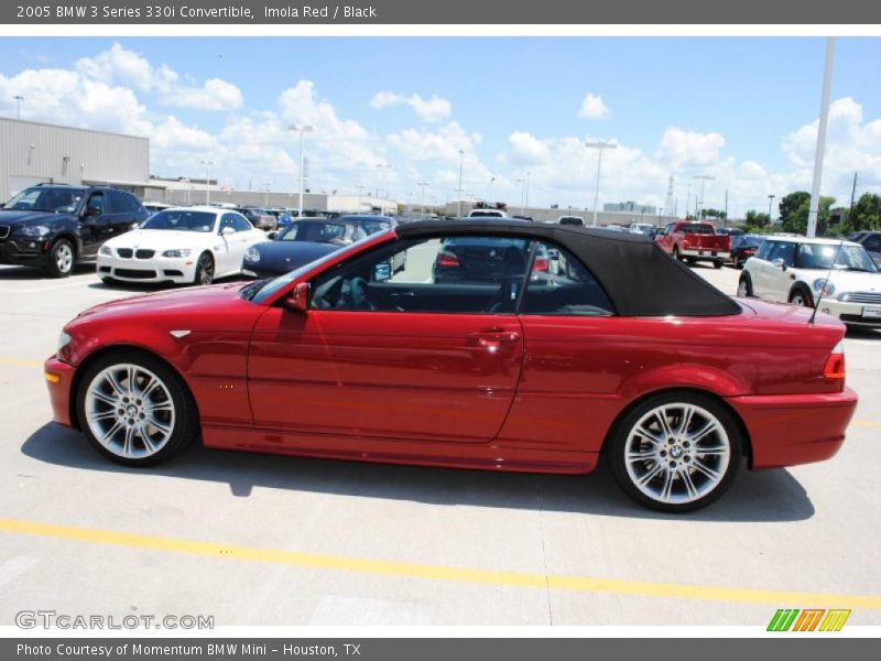 Imola Red / Black 2005 BMW 3 Series 330i Convertible
