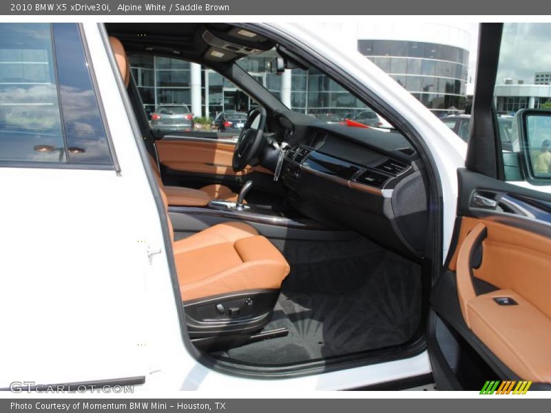 Alpine White / Saddle Brown 2010 BMW X5 xDrive30i