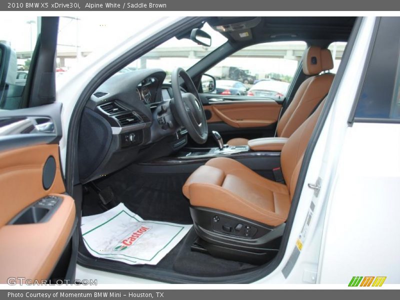 Alpine White / Saddle Brown 2010 BMW X5 xDrive30i