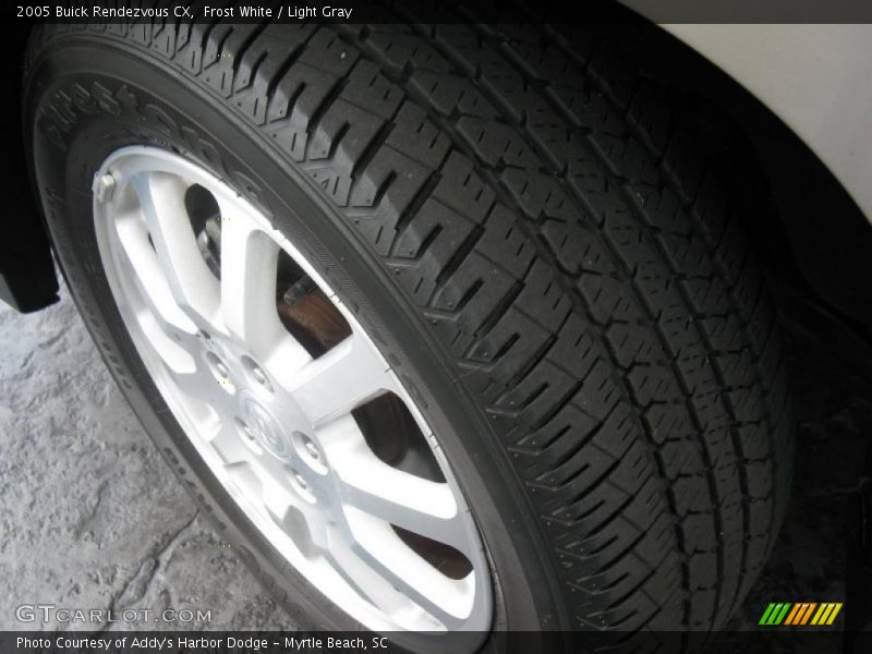 Frost White / Light Gray 2005 Buick Rendezvous CX