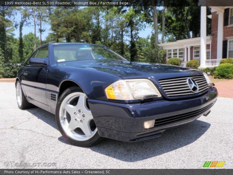Midnight Blue / Parchment Beige 1995 Mercedes-Benz SL 500 Roadster