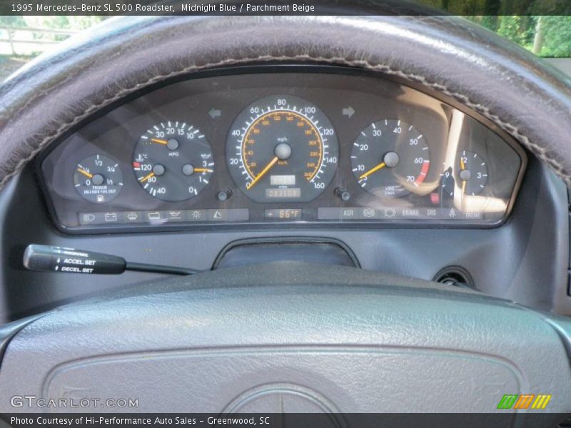 Midnight Blue / Parchment Beige 1995 Mercedes-Benz SL 500 Roadster