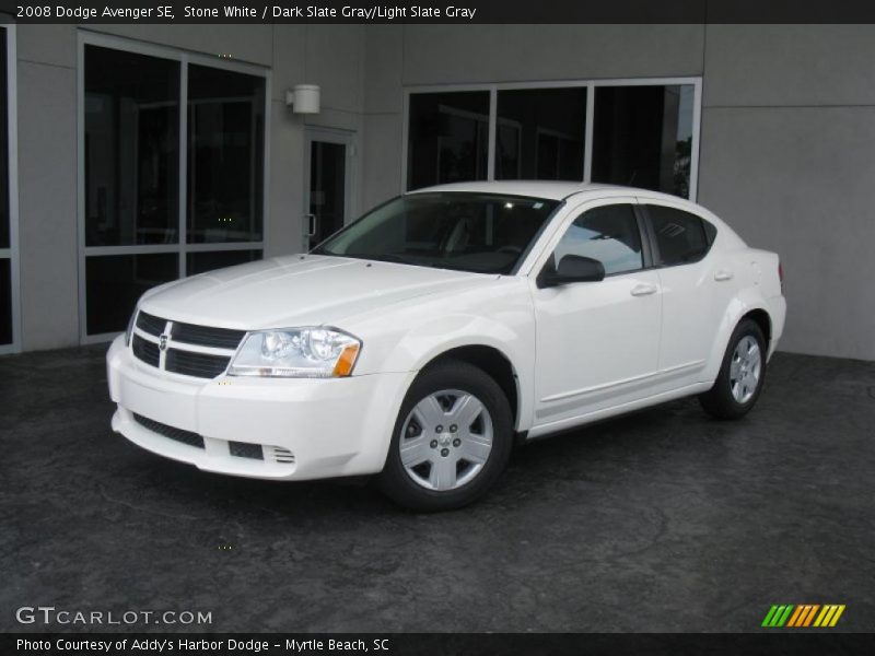 Stone White / Dark Slate Gray/Light Slate Gray 2008 Dodge Avenger SE