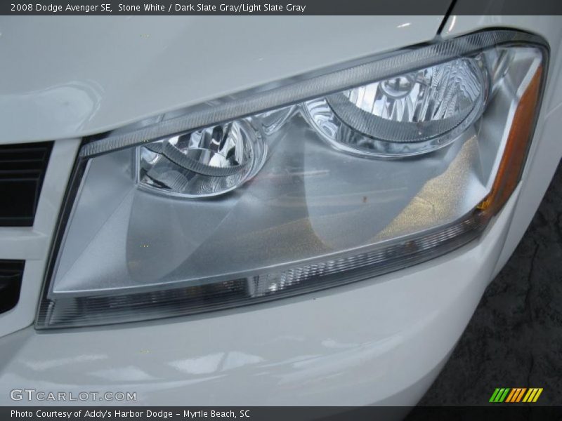 Stone White / Dark Slate Gray/Light Slate Gray 2008 Dodge Avenger SE