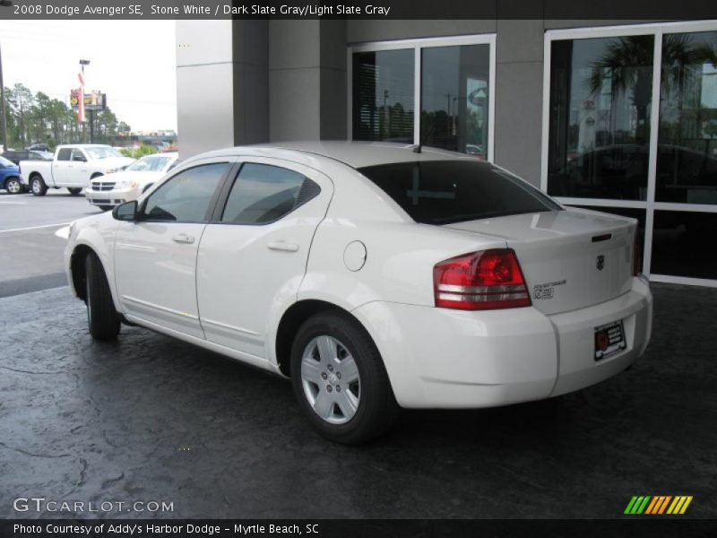 Stone White / Dark Slate Gray/Light Slate Gray 2008 Dodge Avenger SE