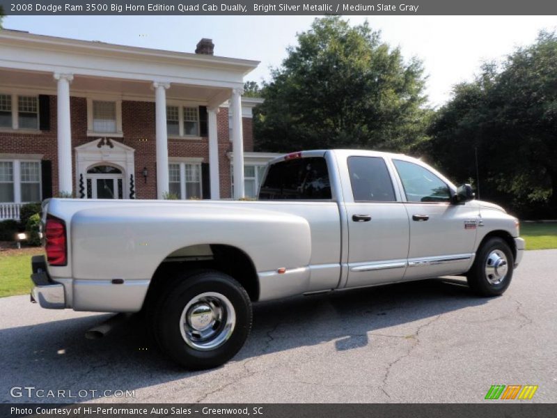 Bright Silver Metallic / Medium Slate Gray 2008 Dodge Ram 3500 Big Horn Edition Quad Cab Dually