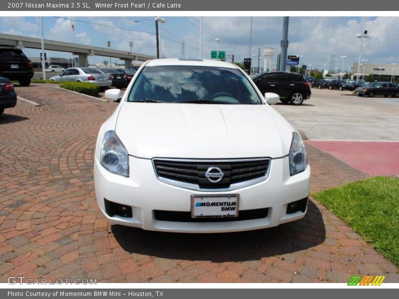 Winter Frost Pearl / Cafe Latte 2007 Nissan Maxima 3.5 SL